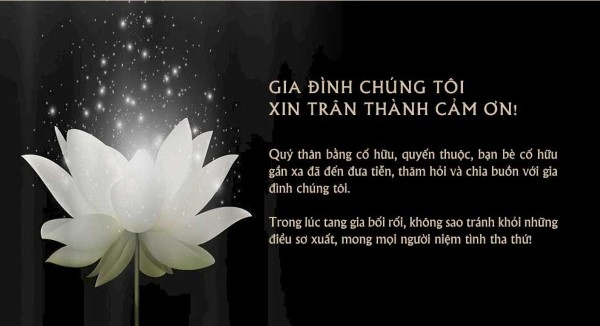 Mẫu lời cảm tạ sau đám tang cha cảm động, hay nhất